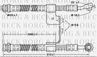 Шлангопровод BORG & BECK BBH6800