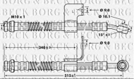 Шлангопровод BORG & BECK BBH6801