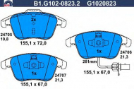 Комплект тормозных колодок GALFER B1.G102-0823.2