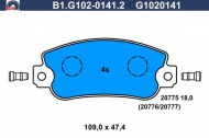 Комплект тормозных колодок GALFER B1.G102-0141.2