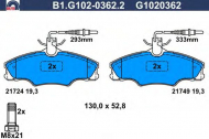 Комплект тормозных колодок GALFER B1.G102-0362.2