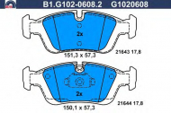 Комплект тормозных колодок GALFER B1.G102-0608.2