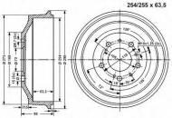 Тормозный барабан VEMA 800989