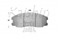 Комплект тормозных колодок KAISHIN D10131