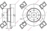 Тормозной диск DJ PARTS BD1300