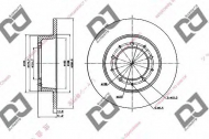 Тормозной диск DJ PARTS BD1710