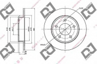 Тормозной диск DJ PARTS BD1722