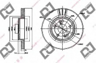 Тормозной диск DJ PARTS BD1794