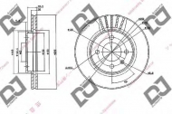Тормозной диск DJ PARTS BD1842