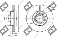 Тормозной диск DJ PARTS BD1326