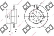 Тормозной диск DJ PARTS BD1651