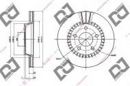 Тормозной диск DJ PARTS BD1926