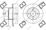 Тормозной диск DJ PARTS BD1580