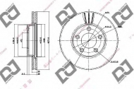 Тормозной диск DJ PARTS BD1377