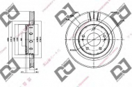 Тормозной диск DJ PARTS BD1387