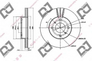 Тормозной диск DJ PARTS BD1391