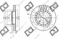 Тормозной диск DJ PARTS BD1396