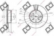Тормозной диск DJ PARTS BD1412