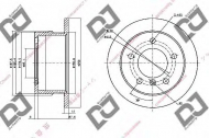Тормозной диск DJ PARTS BD1486