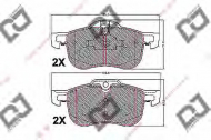 Комплект тормозных колодок DJ PARTS BP2212