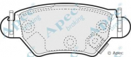 Комплект тормозных колодок APEC braking PAD1133
