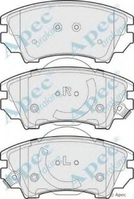 Комплект тормозных колодок APEC braking PAD1684