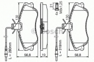 Комплект тормозных колодок BOSCH 0 986 424 414