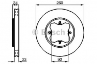 Тормозной диск BOSCH 0 986 478 568
