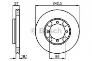 Тормозной диск BOSCH 0 986 478 665