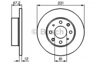 Тормозной диск BOSCH 0 986 478 676