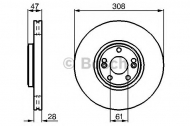 Тормозной диск BOSCH 0 986 479 198