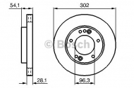 Тормозной диск BOSCH 0 986 479 230
