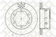 Тормозной диск STELLOX 6020-3344V-SX