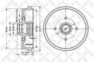 Тормозный барабан STELLOX 6025-4708-SX