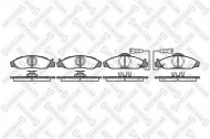Комплект тормозных колодок STELLOX 635 002-SX