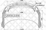 Тормозный барабан STELLOX 85-00173-SX