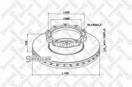 Тормозной диск STELLOX 85-00715-SX