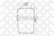Баллон пневматической рессоры STELLOX 90-07270-SX