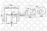 Баллон пневматической рессоры STELLOX 90-49131-SX