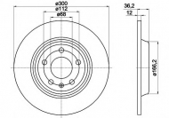 Тормозной диск HELLA PAGID 8DD 355 113-921