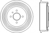 Тормозный барабан HELLA PAGID 8DT 355 300-951