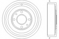Тормозный барабан HELLA PAGID 8DT 355 301-421