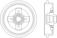 Тормозный барабан HELLA PAGID 8DT 355 301-701