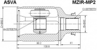 Шарнирный комплект ASVA MZIR-MP2