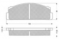 Комплект тормозных колодок PROCODIS FRANCE PF1023