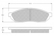 Комплект тормозных колодок PROCODIS FRANCE PF1228