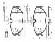 Комплект тормозных колодок BOSCH 0 986 TB2 166