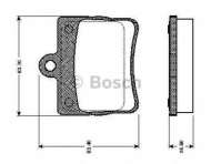 Комплект тормозных колодок BOSCH 0 986 TB2 309
