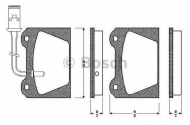 Комплект тормозных колодок BOSCH 0 986 TB2 500