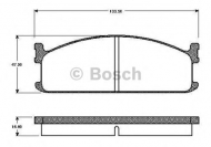 Комплект тормозных колодок BOSCH 0 986 TB2 555
